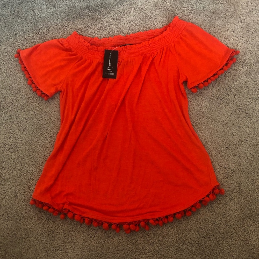 Orange blouse